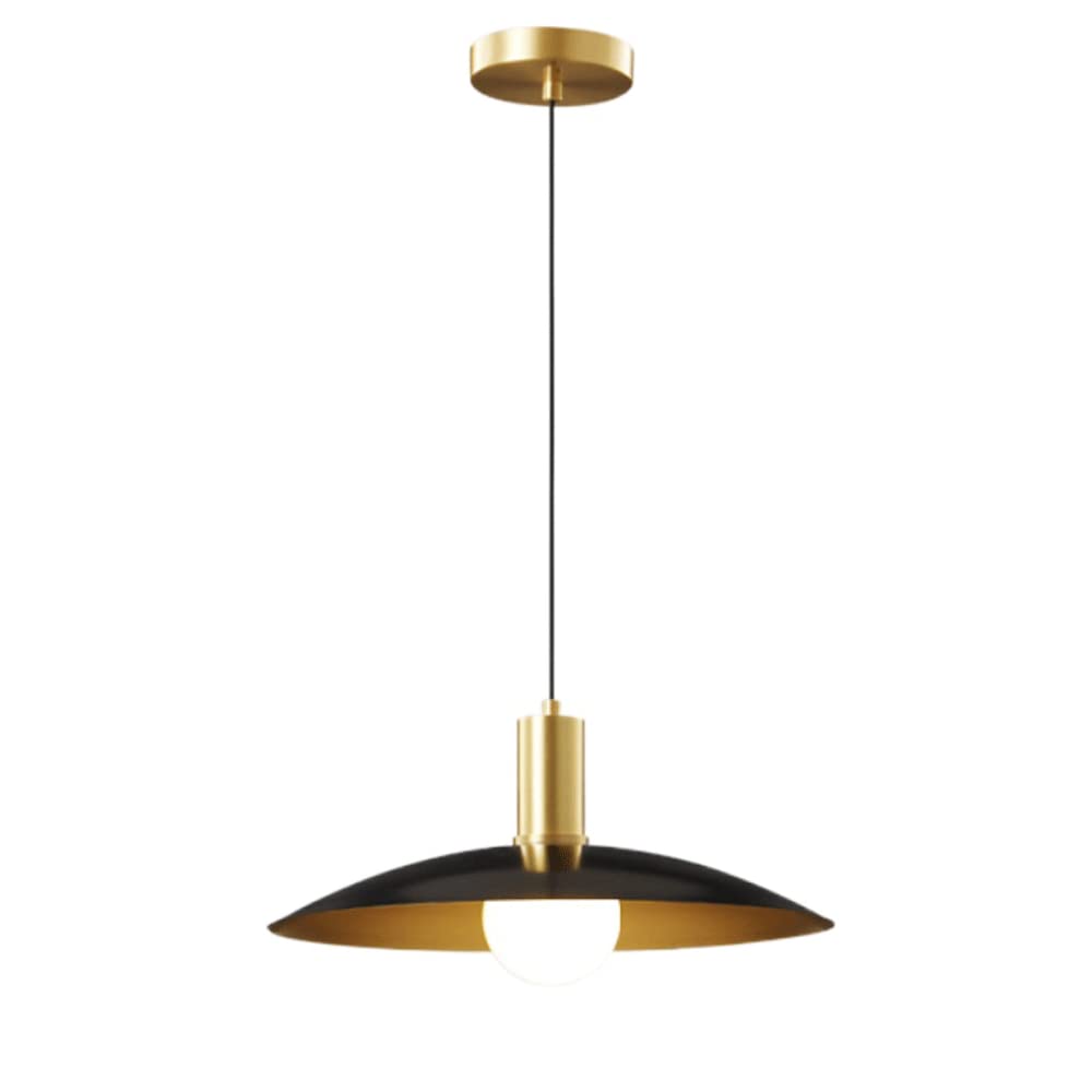 Lampe suspendue industrielle E27 en verre et métal pour salon
