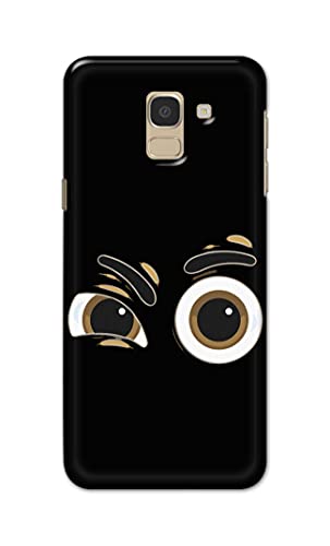 Image of PRINTFIDAA Funky Expression of Cartoon Eyes Printed Designer Hard Back Case Cover for Samsung Galaxy J6 (2018) (5.6 inch) / Samsung On 6 (2018), J600F / DS -(SF) MVN1004
