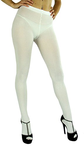 Image of ToBeInStyle Womens High Fashion Sheer Full Footed Vertical Stripe Tights