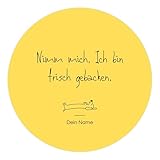 Tortenaufleger essbar mit Spruch aus Fondant in verschiedenen Größen mit Wunschname | Geburtstag, Backen, frisch gebacken, Humor (20cm, Fondant Motiv 3)