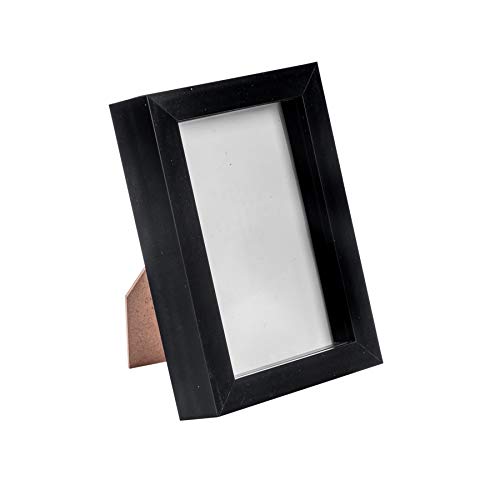 Nicola Spring 3D Shadow Box Photo Frame - 4 x 6 (10 x 15cm) - Pack of 1 - Black 3D Photo Frame Picture Frame Box Small Portrait Display Case for Crafts, Keepsakes, Wedding, Graduation