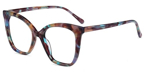 Image of Firmoo 2023 Cat Eye Blue Light Blocking Reading Glasses 3.0, Readers Anti Glare Bluelight Blocker Computer Eyeglasses New Pattern (Shirley20209)