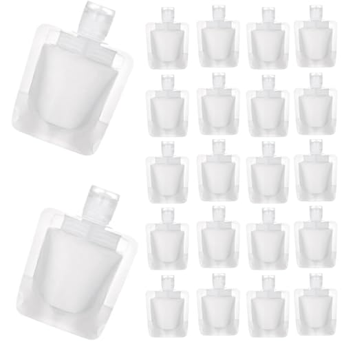 ハオハナ トラベルボトル ミニ 詰め替え 20個セット 30ml 容器 蓋付き シャンプー 化粧水 乳液 旅行 出張 小分け サンプル 携帯 便利 コンパクト 液漏れしない