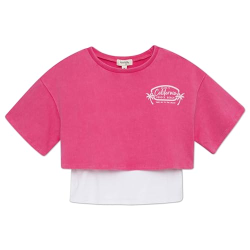 Speechless Girls' Cropped French Terry Sweatshirt and Tank Top Set