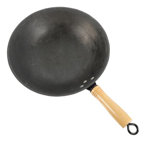 Wok estilo chino para cocina doméstica con mango ergonómico miniatura 1