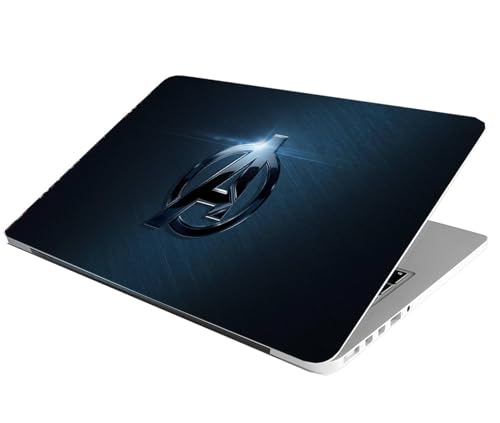 Full Laptop Skin Stickers HD Quality Sticker for Laptops Upto 15.6" (Dustproof|Waterproof|Scratchproof|Reusable) - Avengers BL FL RON1