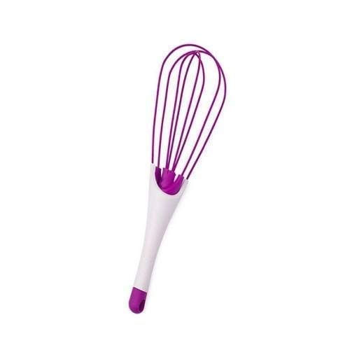 Kandera Silicone Egg Whisk 2 in 1 Beater and Spatula (Plastic)