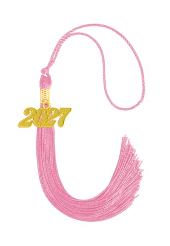 Image of 2027 Tassel Graduation,Pink Tassel 2027 for Grad Cap