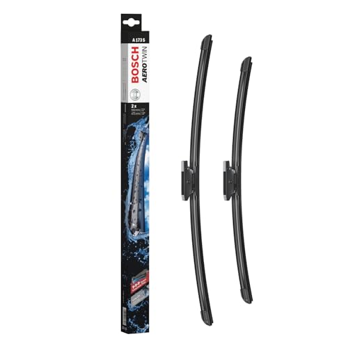 Bosch Aerotwin eA 173 S Limpiaparabrisas Frontal   Set de 2 Escobillas de Recambio para más Seguridad al Conducir, con Adaptador Multi Clip Premontado, 55 cm / 47,5 cm, Embalaje Fino y Compacto