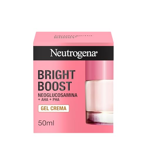 Neutrogena Bright Boost Gel Crema (1x50 ml), crema facial con neoglucosamina + AHA + PHA, para una rutina de cuidado facial antiedad, adecuada para cara y cuello