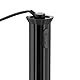 Alessi Plissé MDL10S B - Stabmixer mit Messbecher, Schneebesen und Zerkleinerer, aus Thermoplastischem Harz, Europäischer Stecker 500W, Schwarz