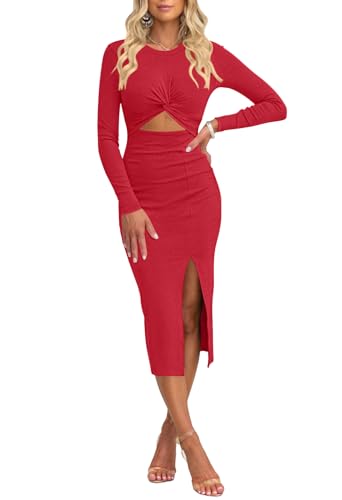 oten Women Cut Out Slim Bodycon Dresses Night Out Outfit