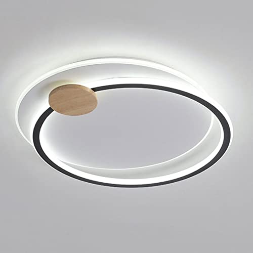 Plafonnier moderne d'architecte, disque en acrylique et LED de prestige