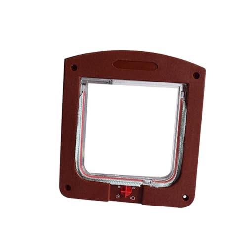 FONDOTIN Two-Way Cat Door Pet Gate Indoor Pet Hole Easy Install Cat Entry Exit Door for Small Pets