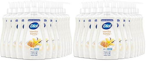 Image of Dial Liquid Hand Soap,Vanilla Honey,7.5 fl oz,(Pack of 24)