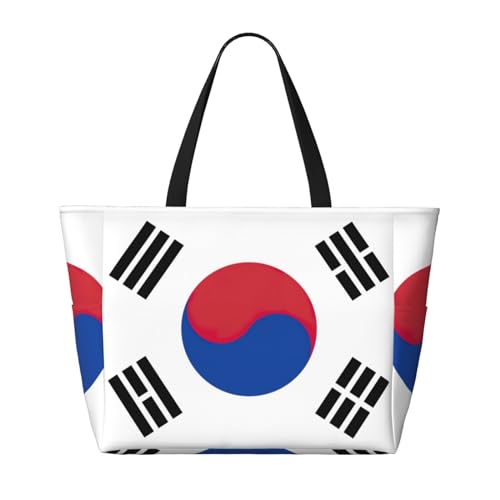 Sac à bandoulière imperméable drapeau Corée noir taille unique - 3