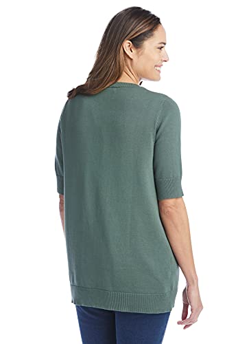 Woman Within Plus Size Perfect Elbow-Length Sleeve Cardigan3