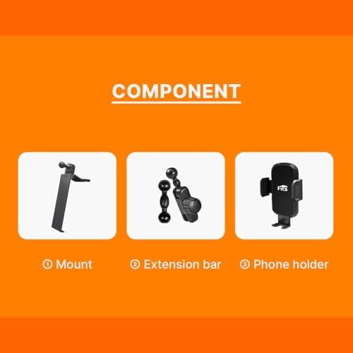 FICS Car Phone Holder for Kia Sportage 2026 with 12.3” Dual Display – Custom-Fit Mount for Seamless Display Integration, Interior Accessories for Navigation Use, Stable Driving View