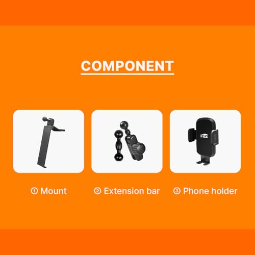 FICS Car Phone Holder for Kia Sportage 2026 with 12.3” Dual Display – Custom-Fit Mount for Seamless Display Integration, Interior Accessories for Navigation Use, Stable Driving View