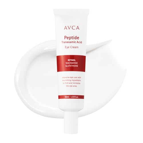 AVCA Peptide Eye Cream with Tranexamic Acid – Korean Under Eye Cream for Dark Circles, Fine Lines...