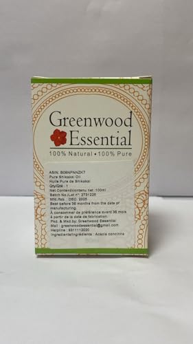 Image of Greenwood Essential Shikakai Oil (Acacia concinna) with Glass Dropper | Infused | Pure | Non-Sticky | Lightweight | For Hair Cleansing | Natural Plant Extract | Men & Women | 100ml