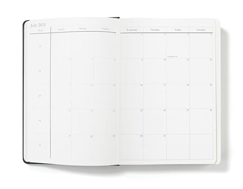 Wykeham's Executive 2025-26 Daily Journal Planner – Customization Available – Mid-Year Academic Diary (Black, 8.5"×5.5") - Image 4
