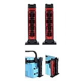 【2個セット】ロッドホルダー メイホウ バケットマウス 対応 ダイワ タックルボックス互換 ロッドスタンド 釣り竿スタンド (レッド)