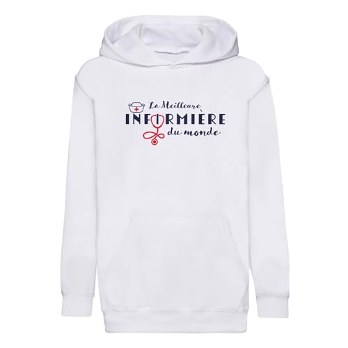 Sweat enfant la meilleure infirmière du monde cadeau original anniversaire