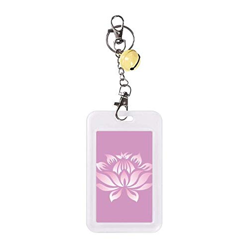 Protection carte de crédit étui anti RFID motif fleur de lotus rose
