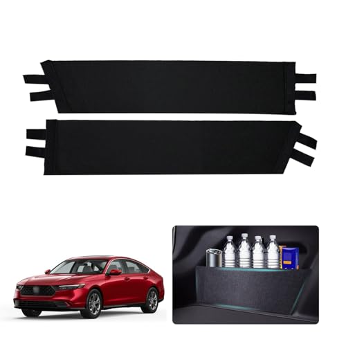 Frencstr Rear Trunk Organizer Side Divider Sticker fit for 2023-2024 11th Gen Honda Accord Trunk Side Storage Baffle Partition Board for Accord Accessories 2PCS