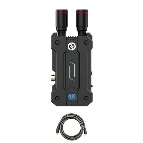 Hollyland Mars 4K SDI/HDMI Wireless Video Receiver with Mustang AV HS-101 HDMI Cable
