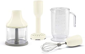 Smeg HBAC01CR Accessory Set for HBF01 50's Retro Style Hand Blender, Cream