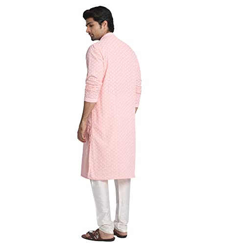 Image of Manyavar Men's Chikankari Kurta Set (2pcs)