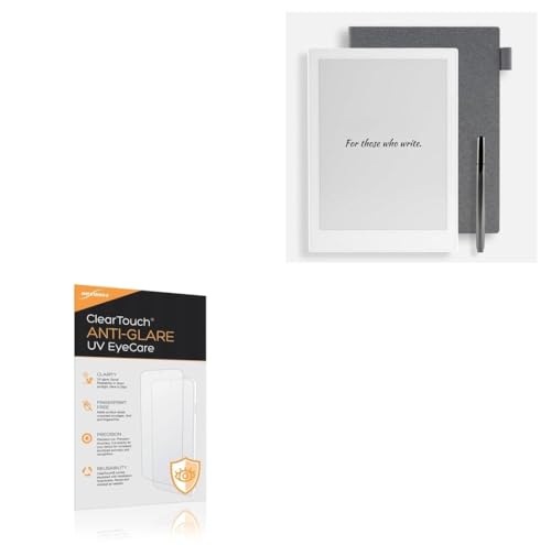 BoxWave Screen Protector Compatible With Ratta Supernote X - ClearTouch Anti-Glare Anti-UV EyeCare (2-Pack), Filters out Harmful Blue Light Reduce Fatigue