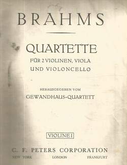 Drei Quartette fur 2 Violinen, Viola und Violocello - Opus 51 1 & 2, opus 67 (Edition Peters Streich - Quartette, No. 3903)