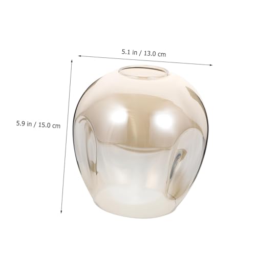 Image of Housoutil Glass Globe Lamp Shade Clear Glass Shade Ball Lamp Cover Replacement Lampshade for Ceiling Pendant Wall Sconce Light