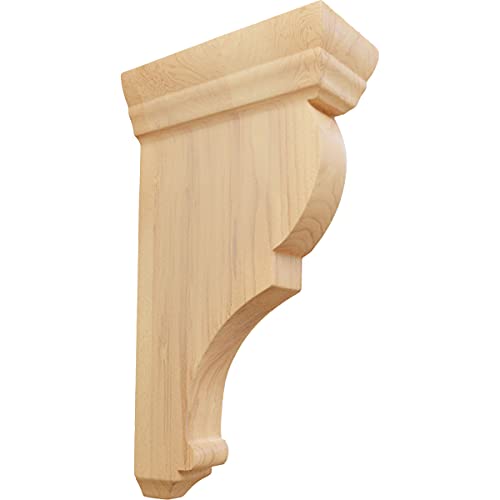 Ekena Millwork CORW02X04X08RJRO-CASE-2 Small Rojas Wood Corbels, 2"W X 4 1/2"D X 8"H, Red Oak cover