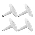 Soliseed 4 Pack 5/6 Inch LED Can Lights Length Adjustable Recessed Lights,Retrofit Downlight ETL Damp Rated,12W=60W,3000K Warm White,800LM, Dimmable recessed Lighting,Bevel Trim,Easy Install