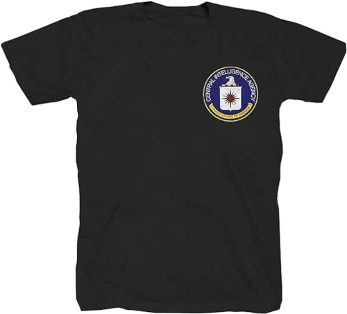CIA Secret Service NSA USA America Marines Corps KGB FBI SWAT Team Black T-Shirt Black XLBlackXL