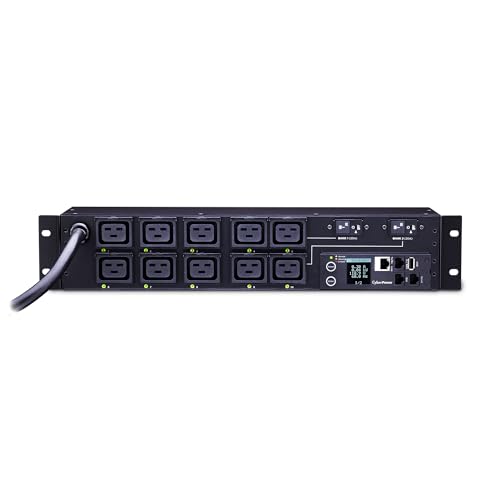 CyberPower PDU81009 Switched Metered-By-Outlet PDU, 200-240V/30A, 10 Outlets, 2U Rackmount
