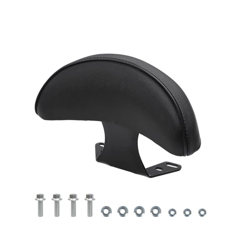 Minho C Type Motorcycle Rear Backrest PU Leather Passenger Back Support Fits GY6 50cc 125cc 150cc 250cc Chinese Scooter Moped Compatible with Taotao Vitacci Tank 200 Jonway Sunl