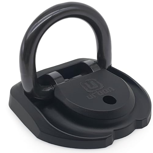 urban UR56 Ancrage Sécurité Maximale Testée, Anneau Basculant Plus Épaisse ø16 en Acier Spécial Trempé, Design Exclusif Haut de Gamme, 4 Points de Fixation, Ancrage au Sol o au Mur Antivol Moto Vélo