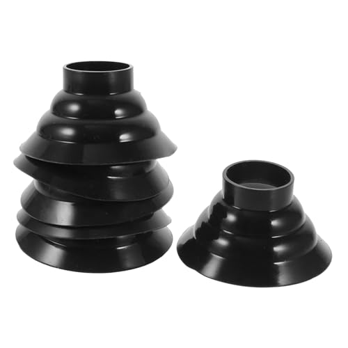 BEBEMOKO 6pcs Foot Pad Walking Tips Walking Sticks Accessories Cane Tips Walking Pole Tips Pole Tip Protector Walker Leg Caps Walker Tips Standing Cane Tip Tips for Canes Plastic Black