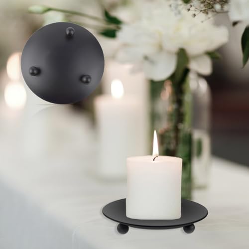 鉄板キャンドルホルダー (ブラック) 2個パック [4]