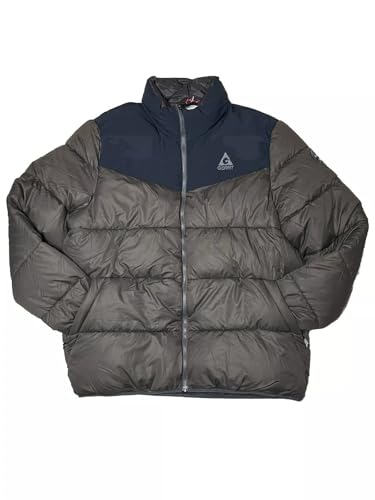 Gerry Men's Quilted Puffer Jacket (Gray, Medium)