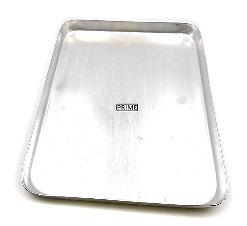 Image of Prime Bakers and Moulders Aluminum Baking Tray, Silver (22x16 Inch)
