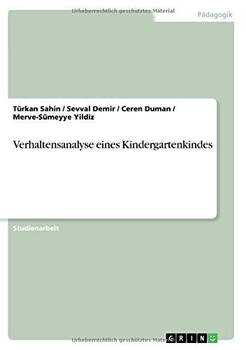 Verhaltensanalyse eines Kindergartenkindes