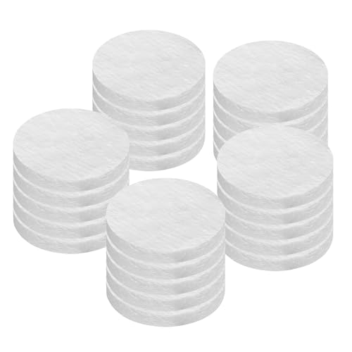 Pack of 20 Ceramic Wool Inserts Round Fiber Simple Installation for Bioethanol Burners Pad