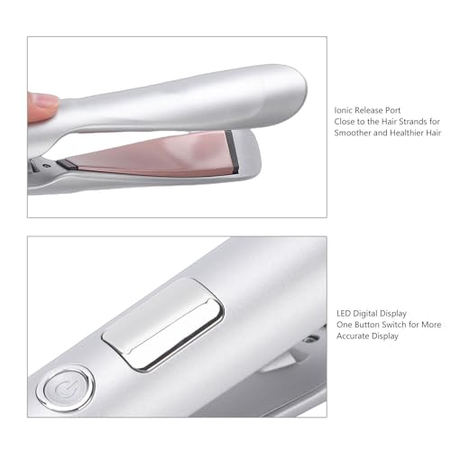 Plancha para cabello 2 en 1 con display digital miniatura 2