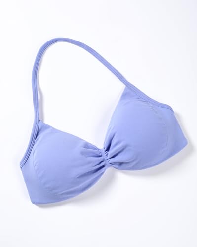 Image of AUROLA Influence Strappy Bra Sports Bras for Women, Backless Padded Impact Strappy Bra Workout Gym Yoga with Removable Cups